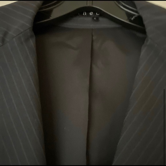 Theory Shrunken Pinstripe Jacket - Picture 4 of 9